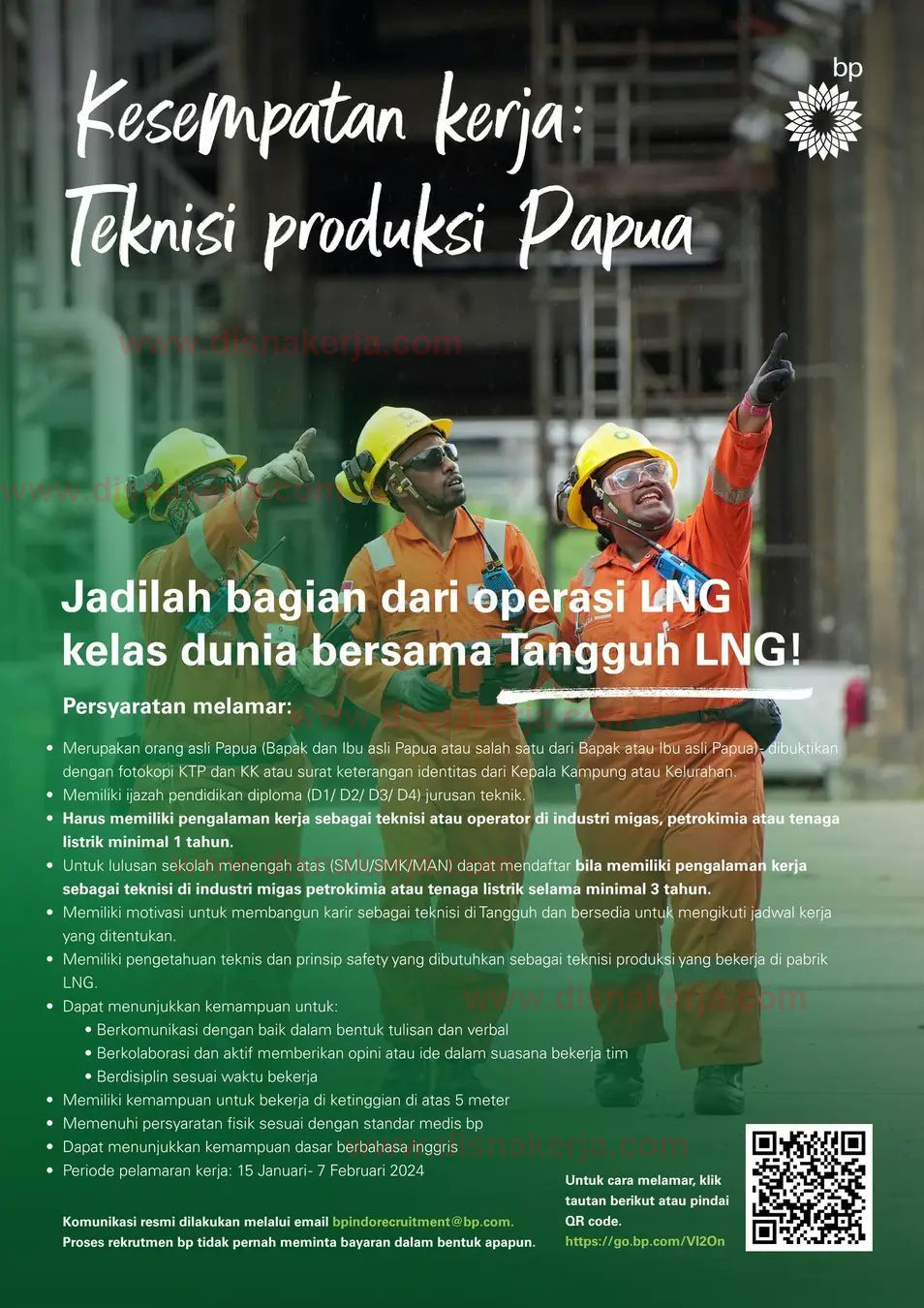 Lowongan Kerja PT BP Indonesia - DISNAKERJA.COM